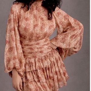 Anthropologie BHLDN Ruffled Mini Dress